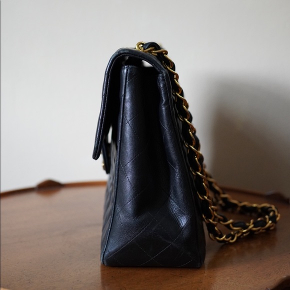 CHANEL Maxi Jumbo XL CC Classic Flap Vintage Authentic - Picture 8 of 16